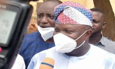Ambode makes first public appearance since 2019, revalidates APC membership (PHOTOS)