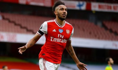 Arsenal vs Leeds United: Aubameyang reacts after scoring first Premier League hat-trick