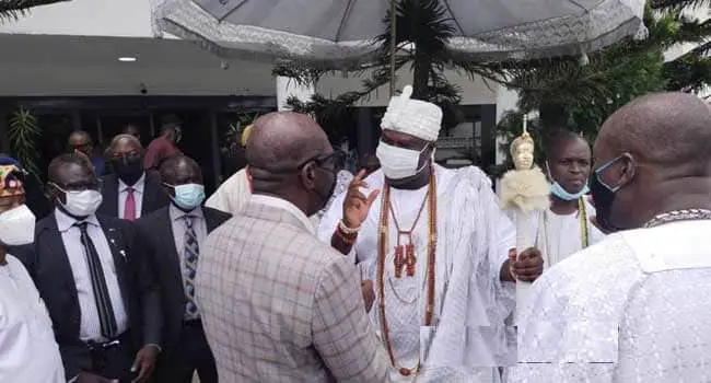 Ooni Of Ife Visits Obaseki, Charges Political Office Holders To Uphold Cultural Heritage At All Time