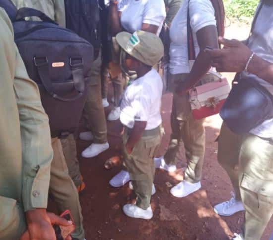 Photo Of The Most Tallest Corper Has Surfaces Online(SEE MIXED REACTIONS) 2
