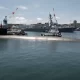 US Submarine Hits Object