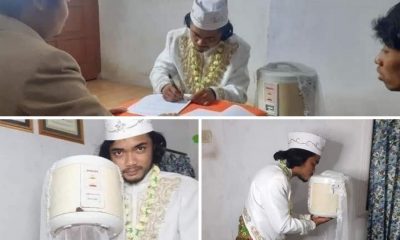 man weds his rice cooker