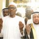 Buhari Run to Saudi Mosque to pray