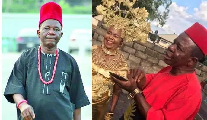 Chiwetalu Agu allegedly steps out again in Biafra outfit