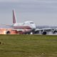 Plane bursts into flames