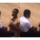 Man Kneels Down To Beg His Girlfriend In Her Secondary Uniform
