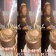 Lady Celebrating Her Birthday Angrily Punches Down Her Cake