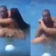 Unknown Couple Makes Out Inside Swiming Pool In A Pool Party