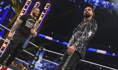 Roman Reigns and Seth Rollins go back and forth