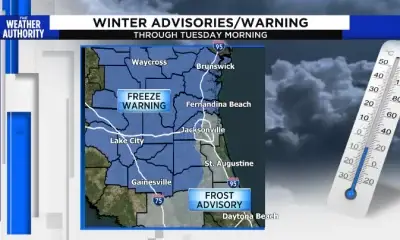 Temperatures dropping to freezing or sub-freezing levels Tuesday