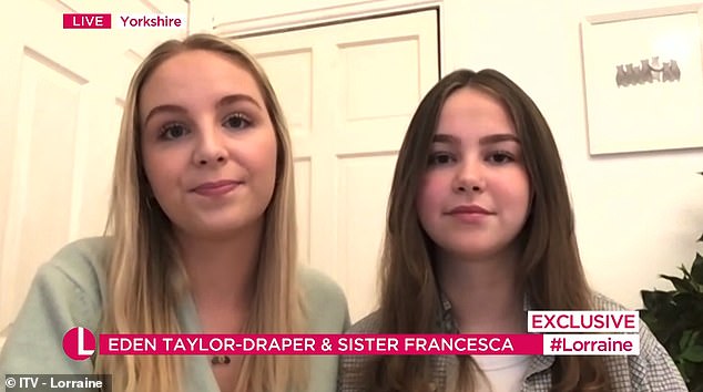 'You can't fix it': Eden Taylor-Draper reveals the agony of her younger sister's cancer battle