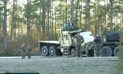 At least two Marines have been killed and seven others injured in a military truck crash in Onslow County, North Carolina