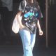 Family time: Camila Cabello, 24, kept her look casual with a graphic T-shirt and baggy jeans while out for lunch with her mother, Sinuhe Estrabao, in Hollywood on Wednesday