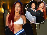 Jesy Nelson flashes her abs in a skimpy white crop top