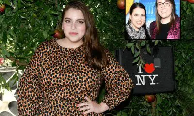 Beanie Feldstein and her girlfriend,Â Bonnie Chance Roberts, posing for a picture