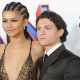 LOS ANGELES, CA - DECEMBER 13: Zendaya and Tom Holland attend Sony Pictures
