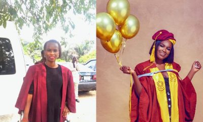 "Entered with 6 legs and graduated with 2 legs" – Nigerian lady, who has sickle cell shares inspiring story as she graduates with 1st class (Photos) - YabaLeftOnline
