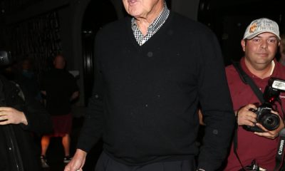 Retired basketball player Jerry West dines at Craig