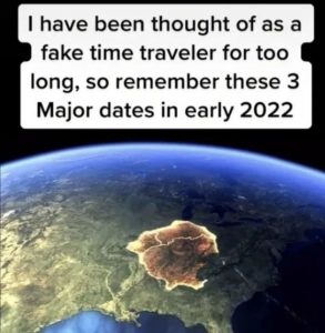 Time Traveller Reveals Three Major Events In 2022
