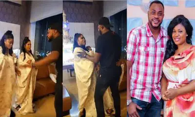 Actor Odunlade Adekola gives alleged side chick Eniola Ajao a massive surprise birthday (video)