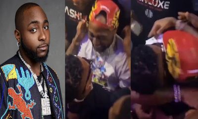 See as Davido they Happy- Nigerians go Gaga after Wizkid and Davido hugged each other at a club last night (Video)