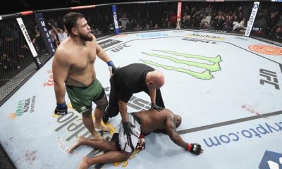 How many times has Derrick Lewis been knocked out?
