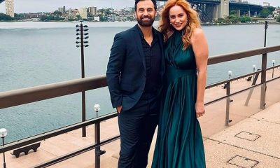 Out with her man! Jules Robinson looked more slender than ever as she enjoyed a well-deserved date night with her husband Cameron Merchant on Wednesday night