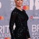 Looking good: Hannah Waddingham ensured her red carpet ensemble hit all the right notes as she attended the star-studded BRIT Awards on Tuesday evening
