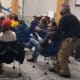 Dave Calus was forcibly dragged out of the Webster School Board Meeting on Tuesday night after he refused to wear a face mask. The security guard yanked his chair, attempting to force him out of the room