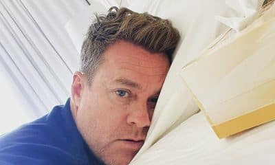 Sick: Grant Denyer (pictured) has announced that he has tested positive for Covid-19. In an Instagram post shared on Monday, Grant posed for a selfie while laying in bed, feeling unwell
