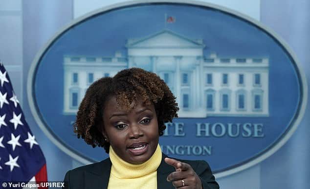 White House deputy press secretary Karine Jean-Pierre said staff in the Biden administration will continue to wear face masks as per CDC guidance