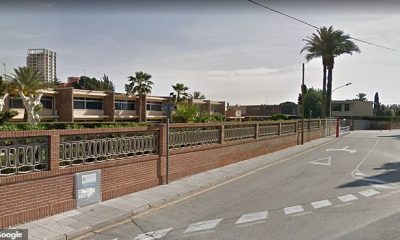 An Irish teacher, 41, has been stabbed in the back three times by a 13-year-old pupil who smuggled a knife and a molotov cocktail into his Monteagudo school in Murcia, south-eastern Spain