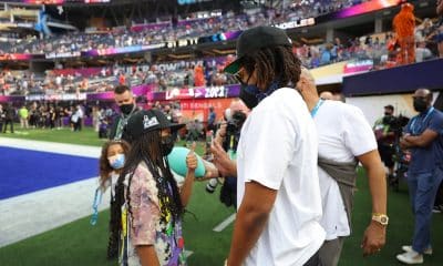 JAY-Z and Blue Ivy Share a Sweet Father-Daughter Moment at the Super Bowl