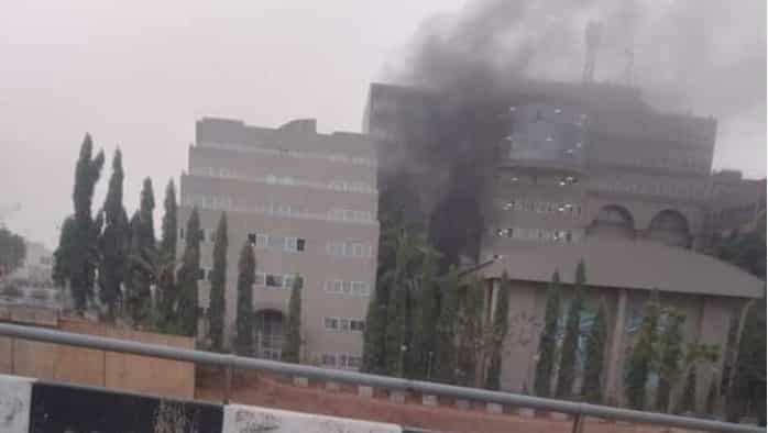 Fire guts Ministry of Finance building in Abuja