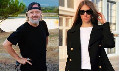 Lars Ulrich with his wife Jessica Miller