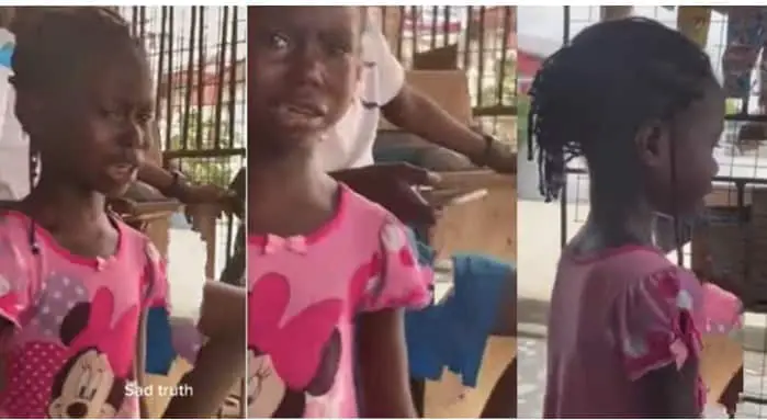 Little girl breaks down in tears after realizing she can no longer buy anything with 10 Naira