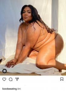 Lizzo Goes Completely Naked
