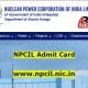 NPCIL Admit Card