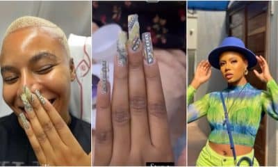 "You can be arrested for this" Nigerians tackle Nancy Isime after using dollars to give her nails a new look ⋆ YinkFold.com