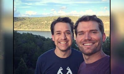 T.R. Knight with his husband Patrick Leahy at their wedding.