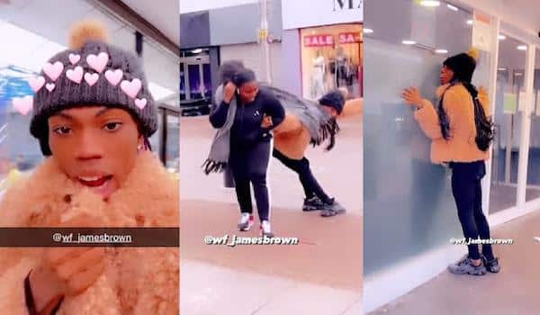 "Please Help o" James Brown Cries out for Help after he almost got blown away by a fierce wind in UK (Video) ⋆ YinkFold.com