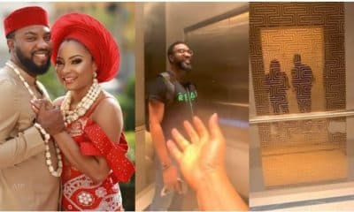 Actress Linda Ejiofor begs her husband while alone in elevator