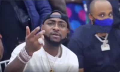 Davido furiously stopped fan from recording him while eating