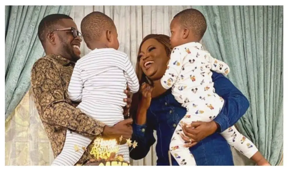 JJC Skillz writes in support of wife Funke Akindele after his son called Funke out online