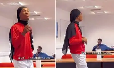 James Brown renders oyibo classmate speechless during presentation