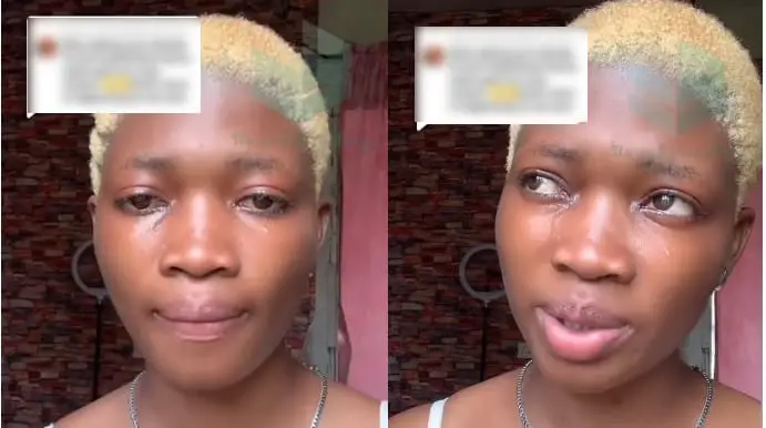 Lady in tears as she narrates how her boyfriend got snatched by friend who often follows her to his place