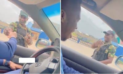 Military officer clarifies after giving N500 to motorist at checkpoint