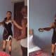 Nollywood actress screams fearfully as big Snake wraps itself around her neck
