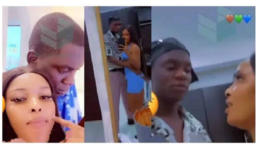 Reactions as skit-maker, OGB Recent shows off his woman 1