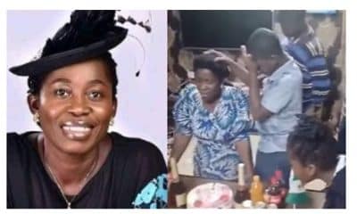 Watch Video of late gospel artiste Osinachi Nwachukwu's children praying for her during her last birthday celebration